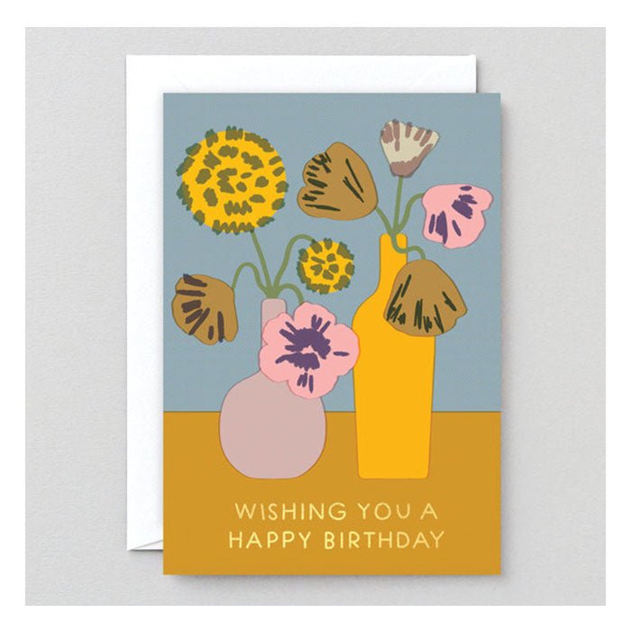 Carte de Souhaits HB Flowers in Vase WRAP - Ex - voto