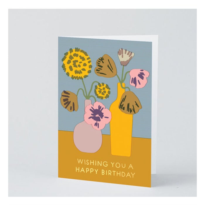 Carte de Souhaits HB Flowers in Vase WRAP - Ex - voto