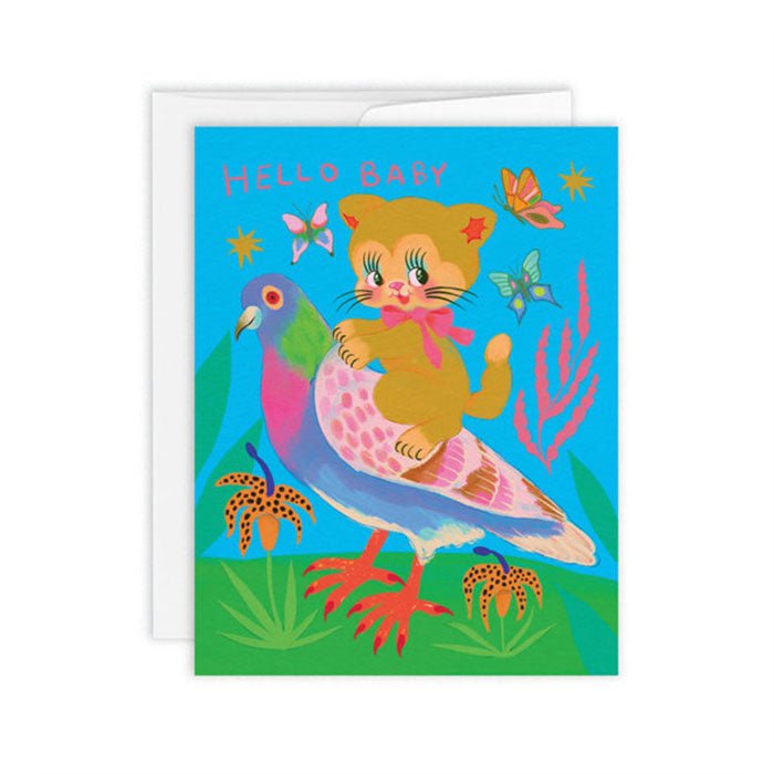 Carte de Souhaits Hello Baby Paperole - Ex - voto