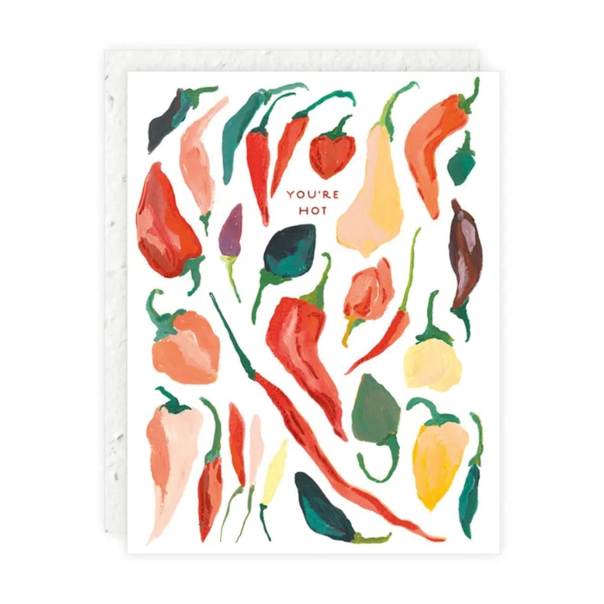 Carte de Souhaits Hot Peppers Seedlings - Ex - voto