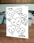 Carte de Souhaits Love Is Weird D.Shrigley - Ex - voto