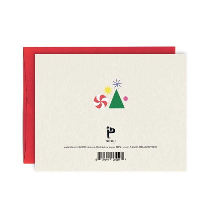 Carte de Souhaits Meilleurs Voeux Paperole - Ex - voto