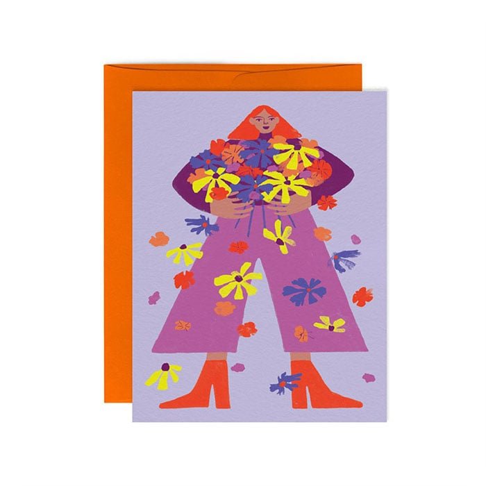 Carte de Souhaits Mille fleurs Paperole - Ex - voto
