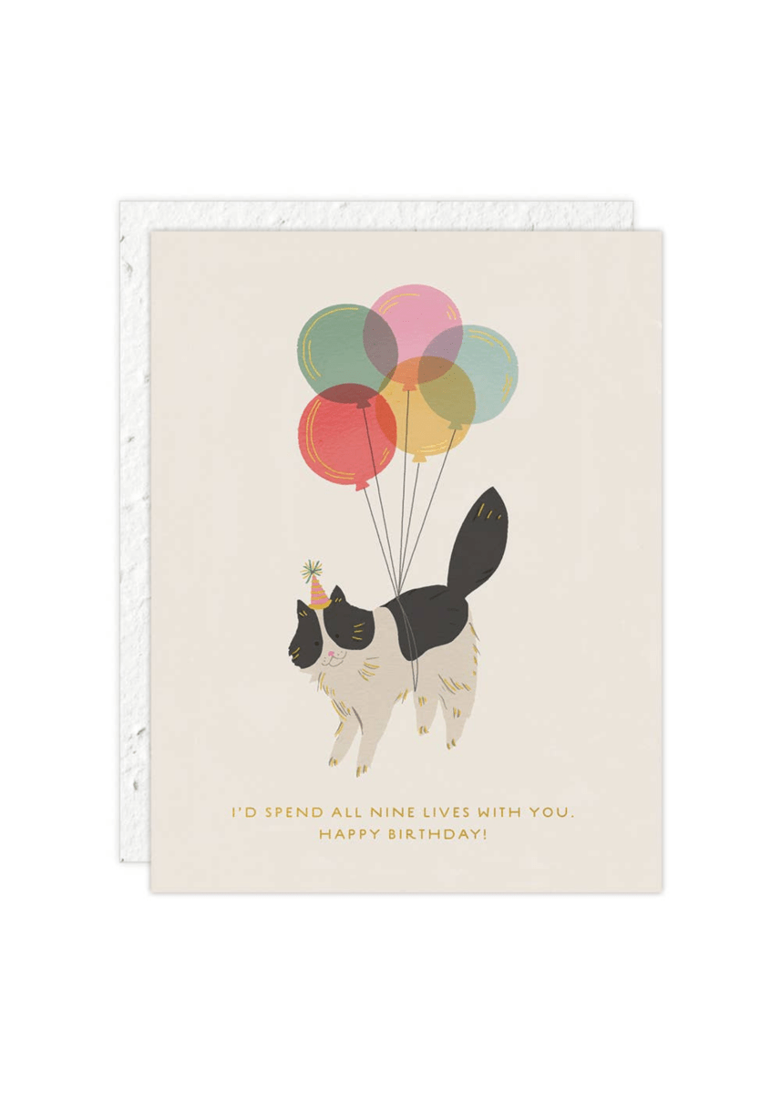 Carte de Souhaits Mini Birthday Kitty Seedlings - Ex - voto