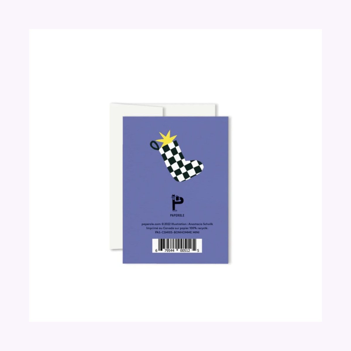 Carte de Souhaits Mini Bonhomme Paperole - Ex - voto