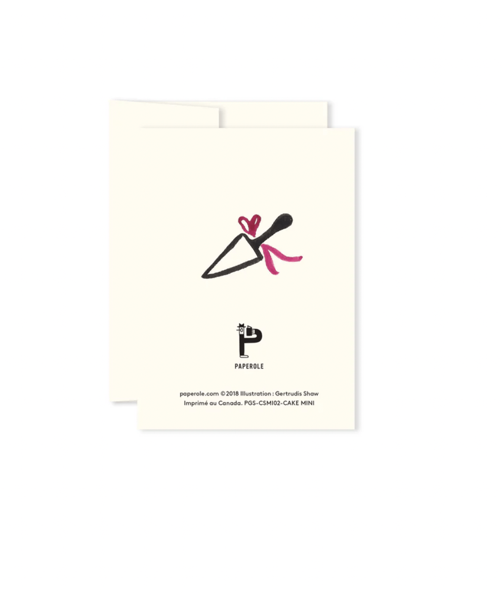 Carte de Souhaits Mini Cake Paperole - Ex - voto
