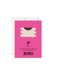 Carte de Souhaits Mini Flo Fuchsia Paperole - Ex - voto