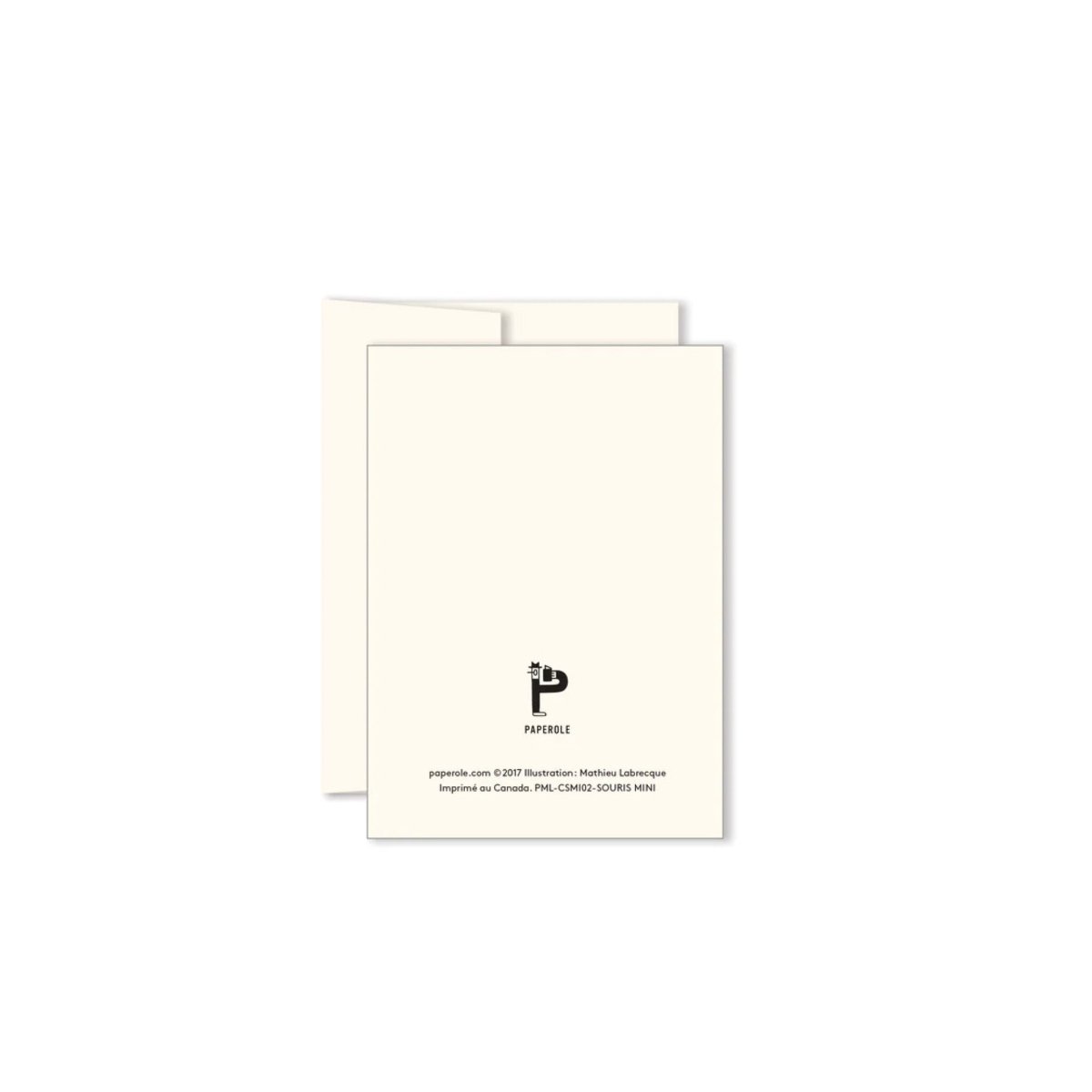 Carte de Souhaits Mini Souris M. Labrecque x Paperole - Ex - voto