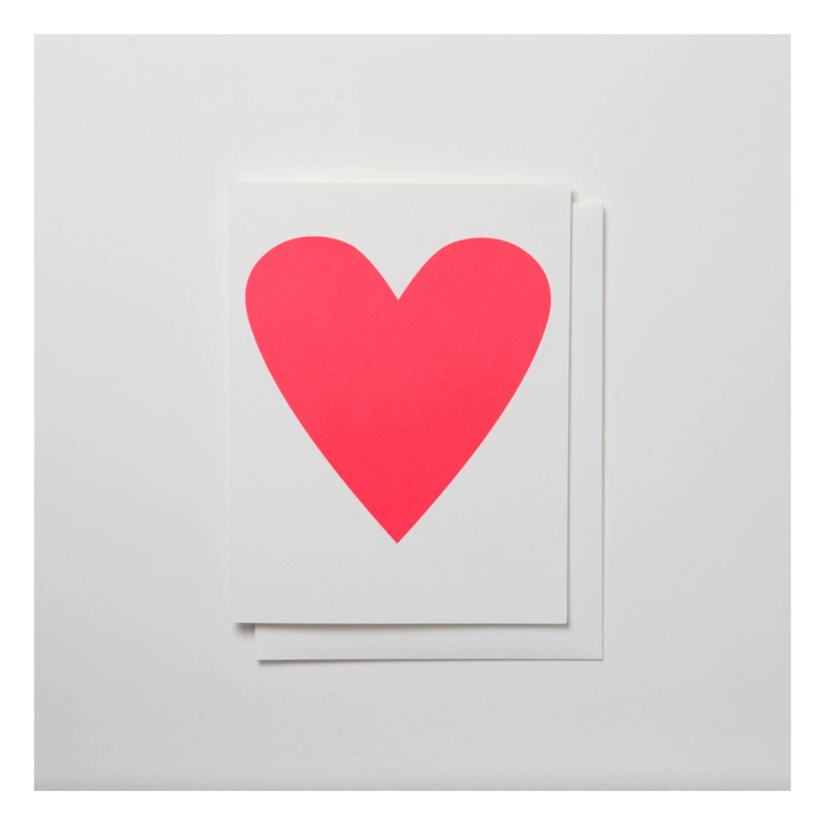 Carte de Souhaits Neon Pink Heart Banquet Atelier - Ex - voto