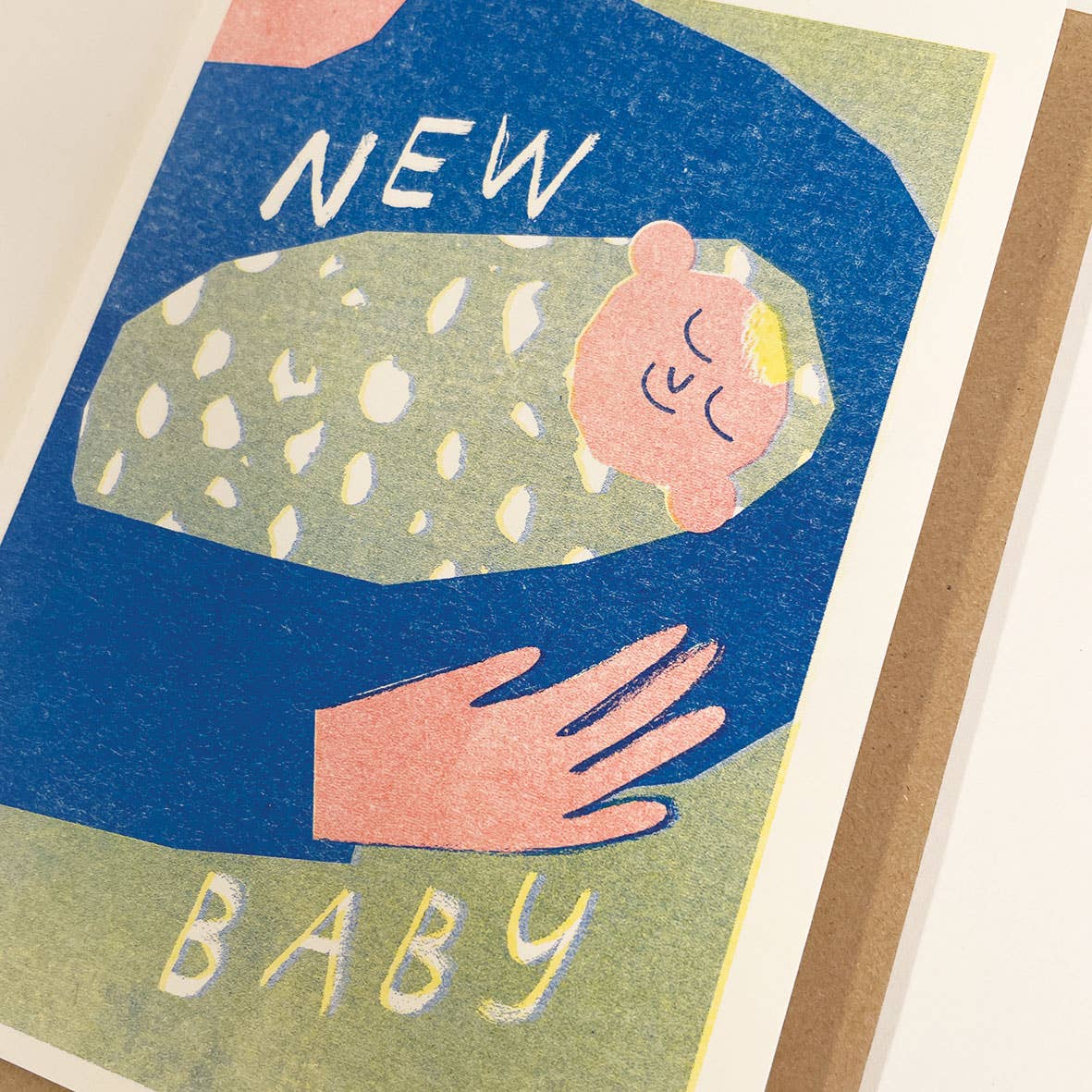 Carte de Souhaits New Baby Bleu Lizzie Lomax - Ex - voto