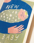 Carte de Souhaits New Baby Bleu Lizzie Lomax - Ex - voto