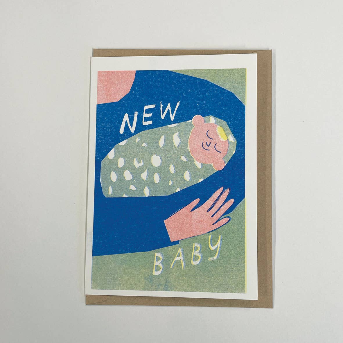 Carte de Souhaits New Baby Bleu Lizzie Lomax - Ex - voto