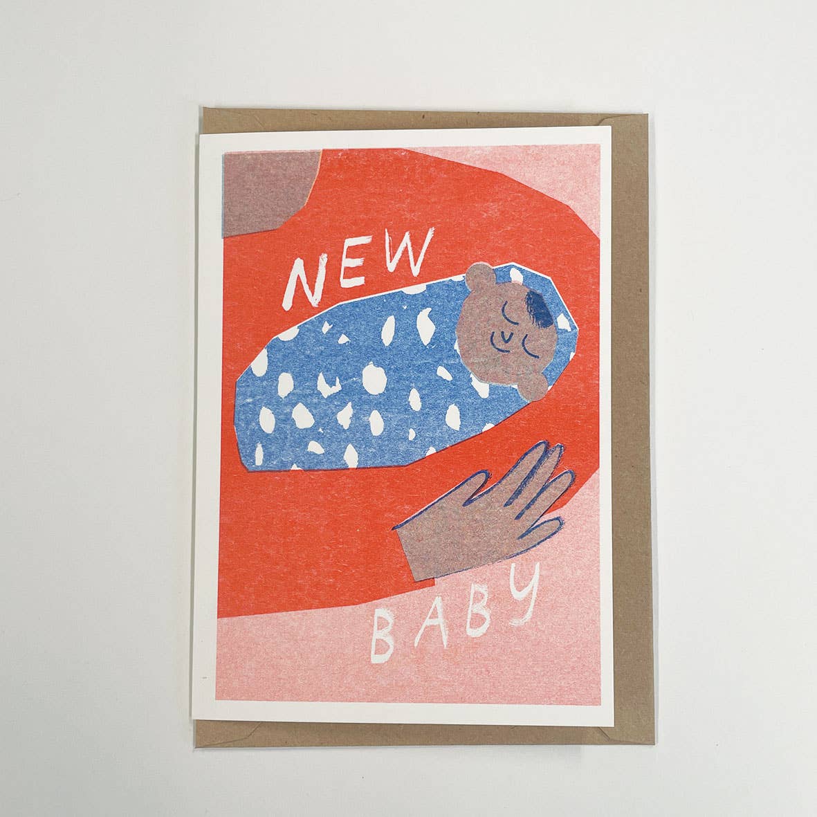 Carte de Souhaits New Baby Rouge Lizzie Lomax - Ex - voto