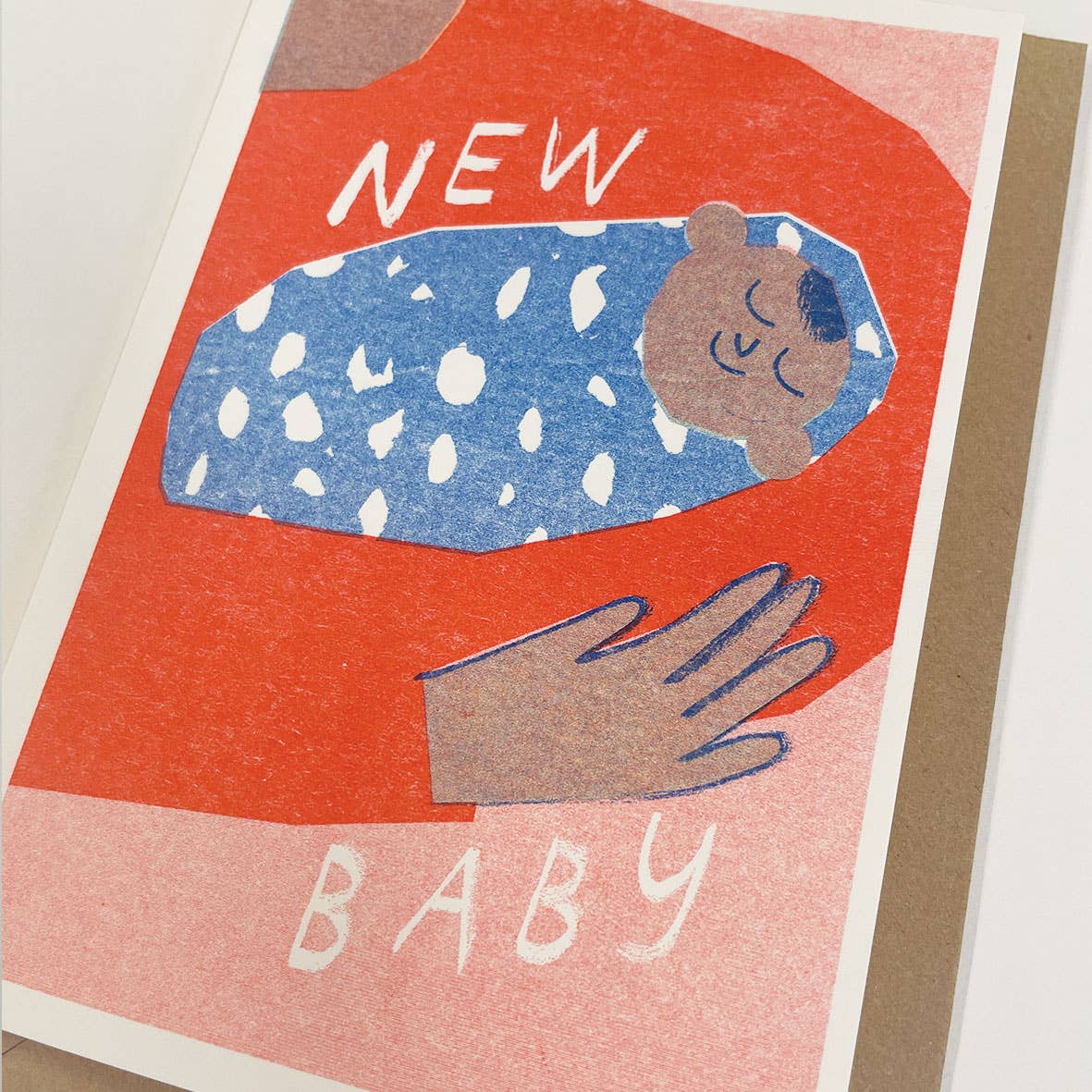 Carte de Souhaits New Baby Rouge Lizzie Lomax - Ex - voto