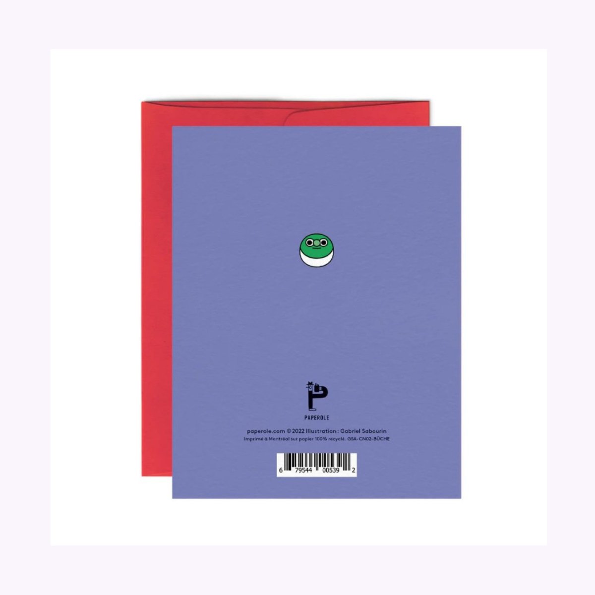 Carte de Souhaits Noël Bûche Paperole - Ex - voto