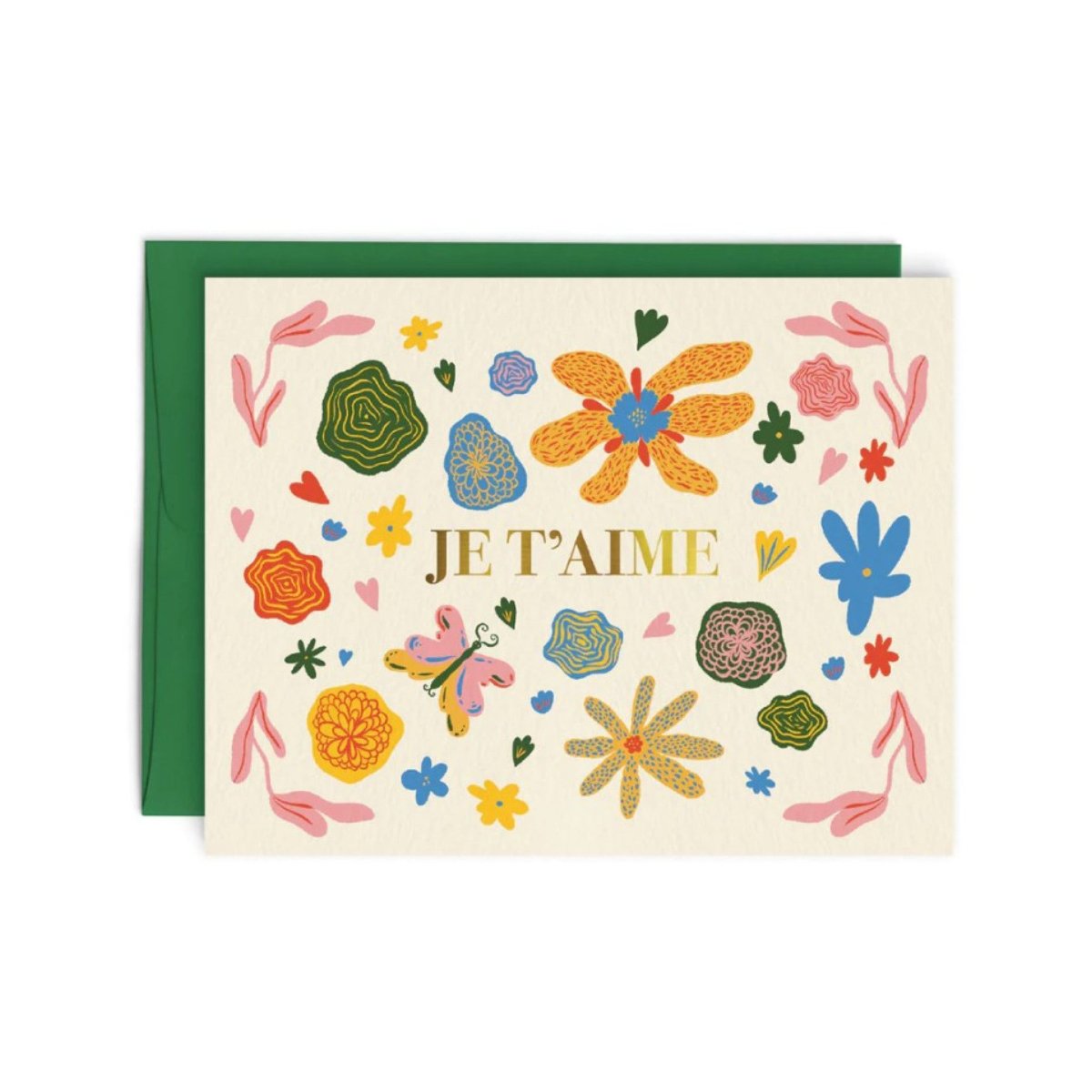 Carte de Souhaits Pensées D'Amour Paperole - Ex - voto