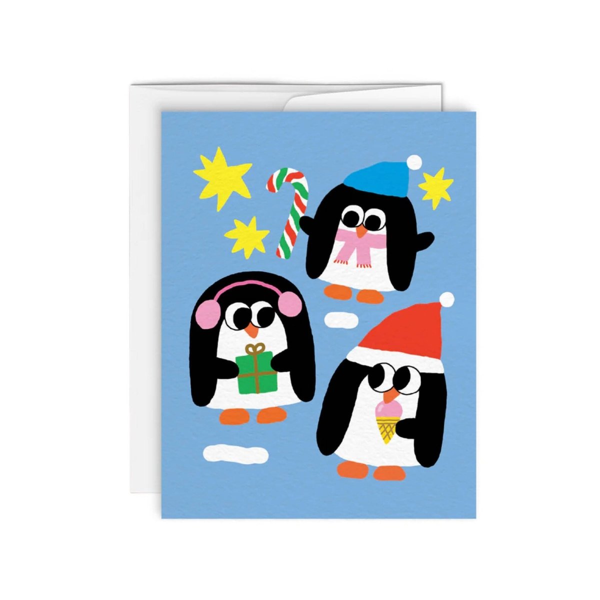Carte de Souhaits Pingouins Paperole - Ex - voto