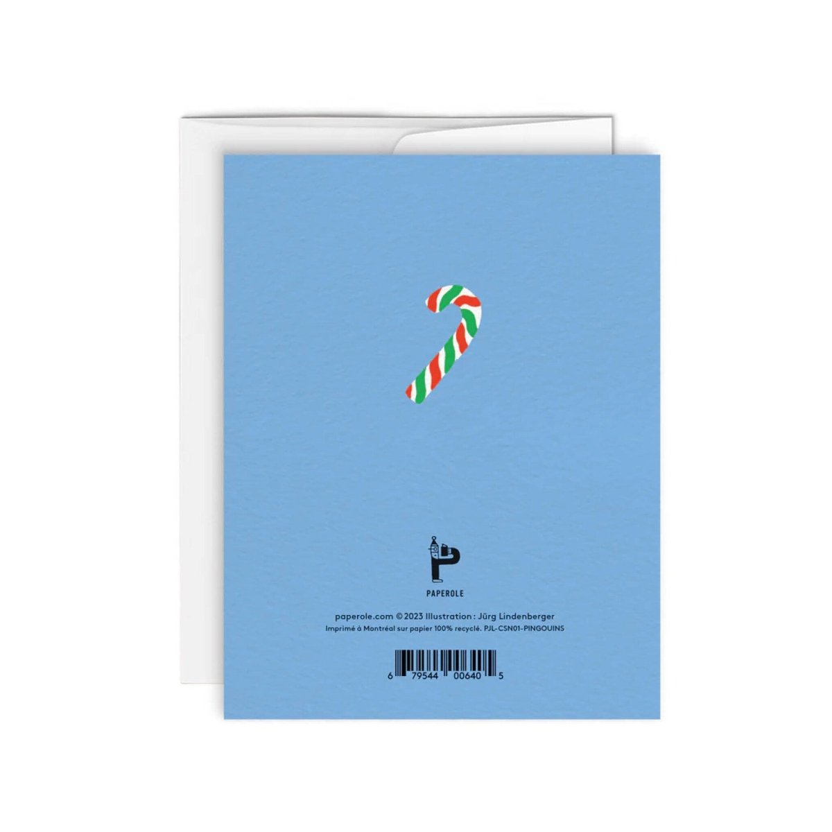 Carte de Souhaits Pingouins Paperole - Ex - voto