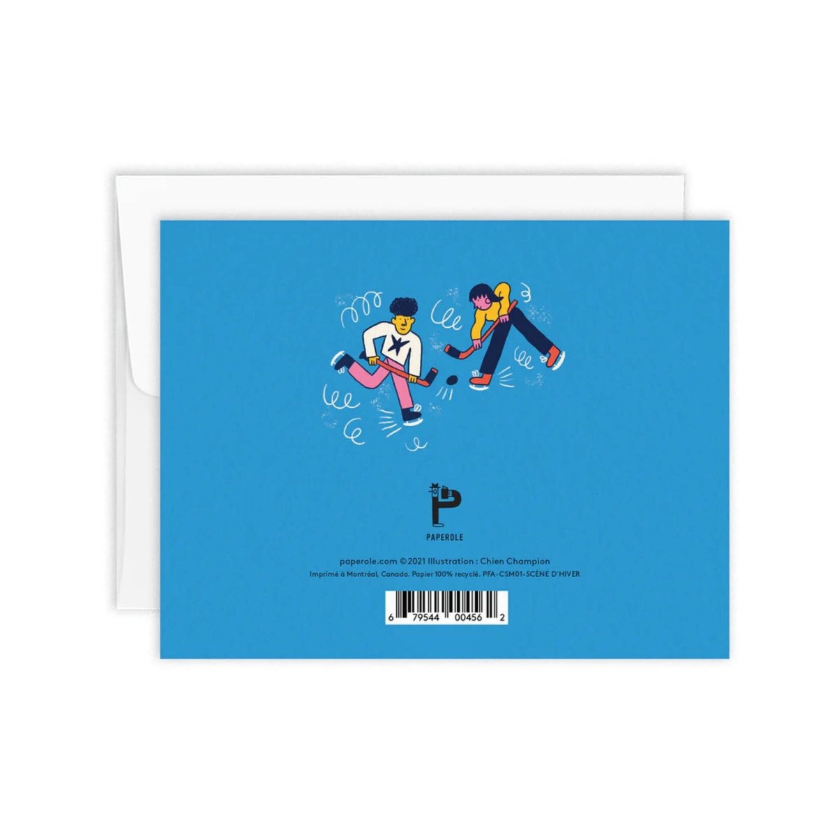 Carte de Souhaits Scène d'hiver Paperole - Ex - voto