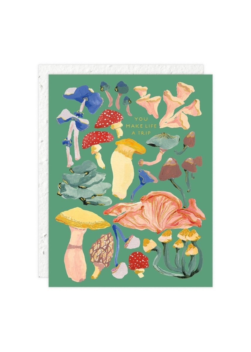 Carte de Souhaits Shrooms Seedlings - Ex - voto