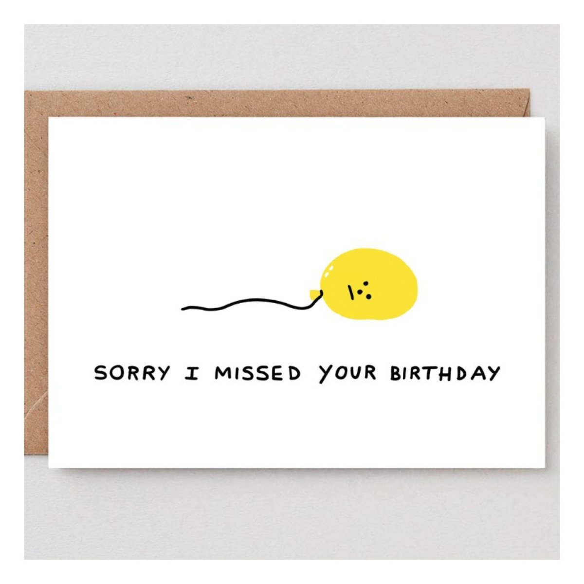 Carte de Souhaits Sorry I Missed WRAP - Ex - voto