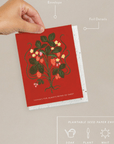 Carte de Souhaits Sweet Strawberry Seedlings - Ex - voto
