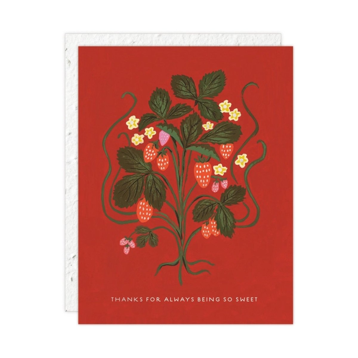 Carte de Souhaits Sweet Strawberry Seedlings - Ex - voto