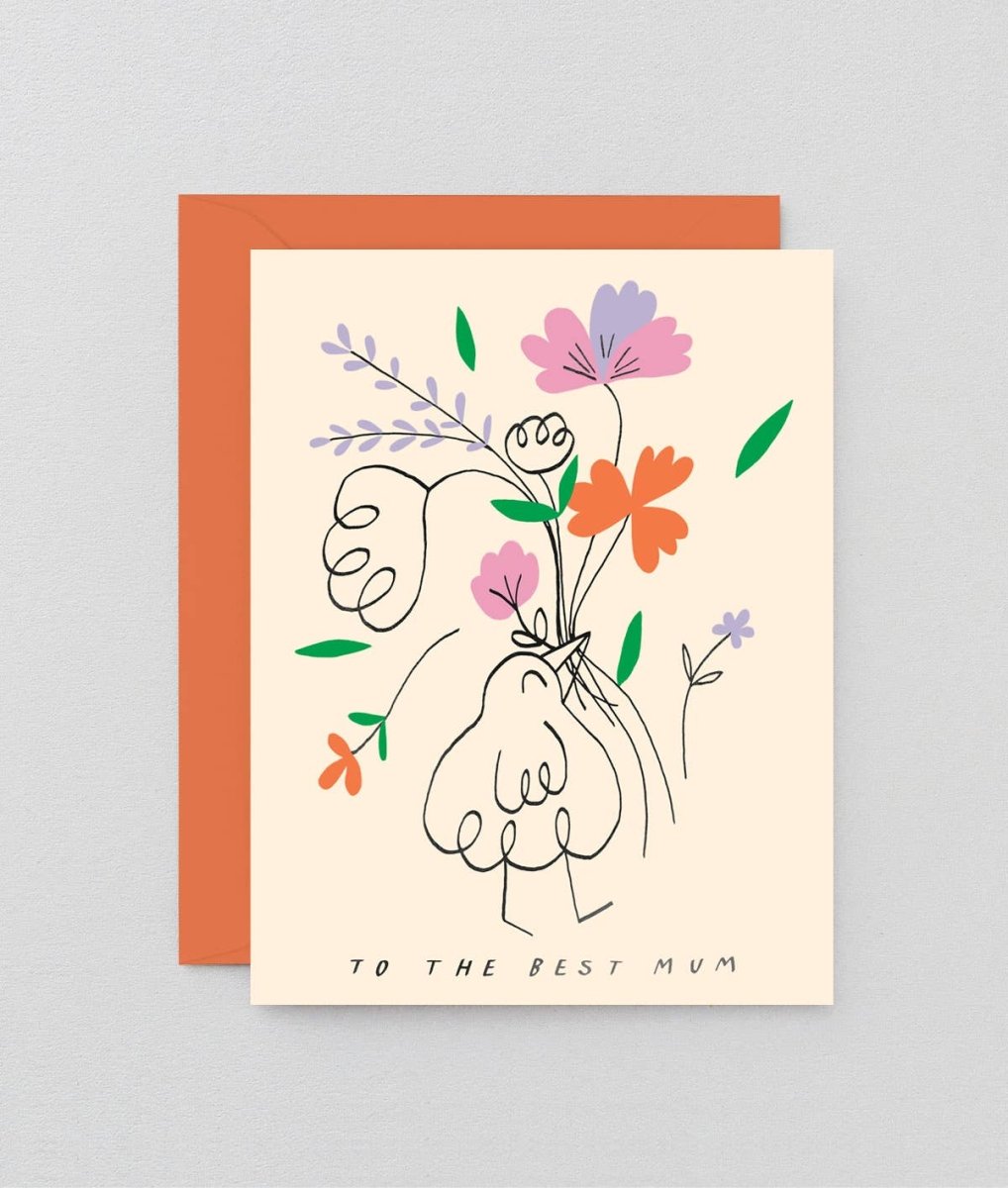 Carte de souhaits To The Best Mum WRAP - Ex - voto