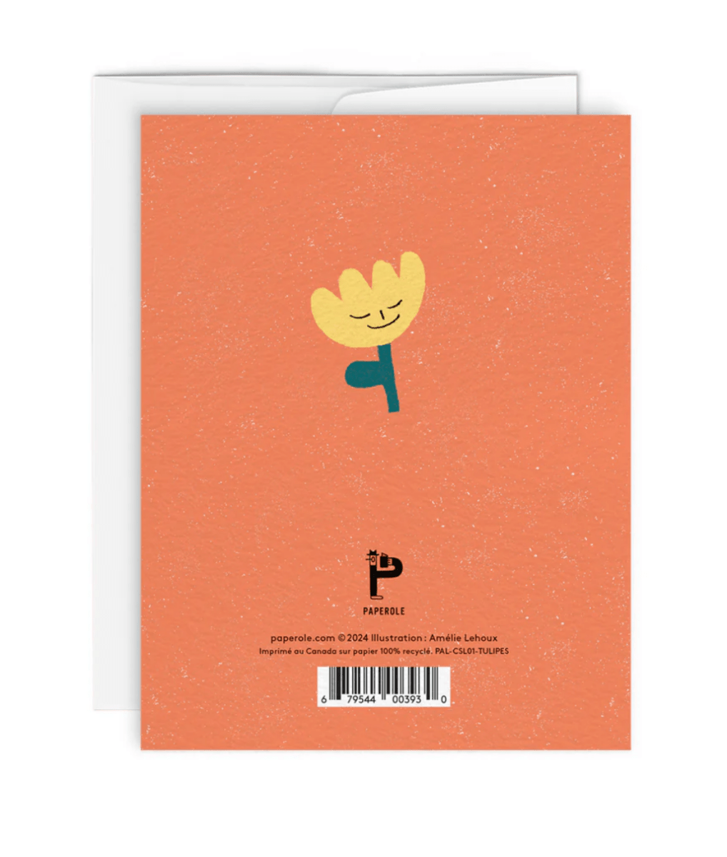 Carte de souhaits Tulipes Paperole - Ex - voto