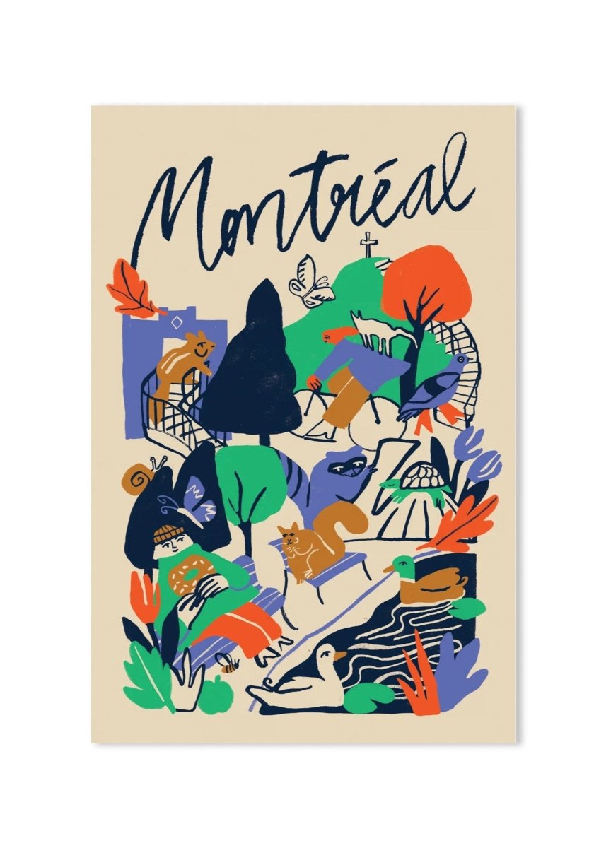 Carte Postale Balade à Montréal Paperole - Ex - voto
