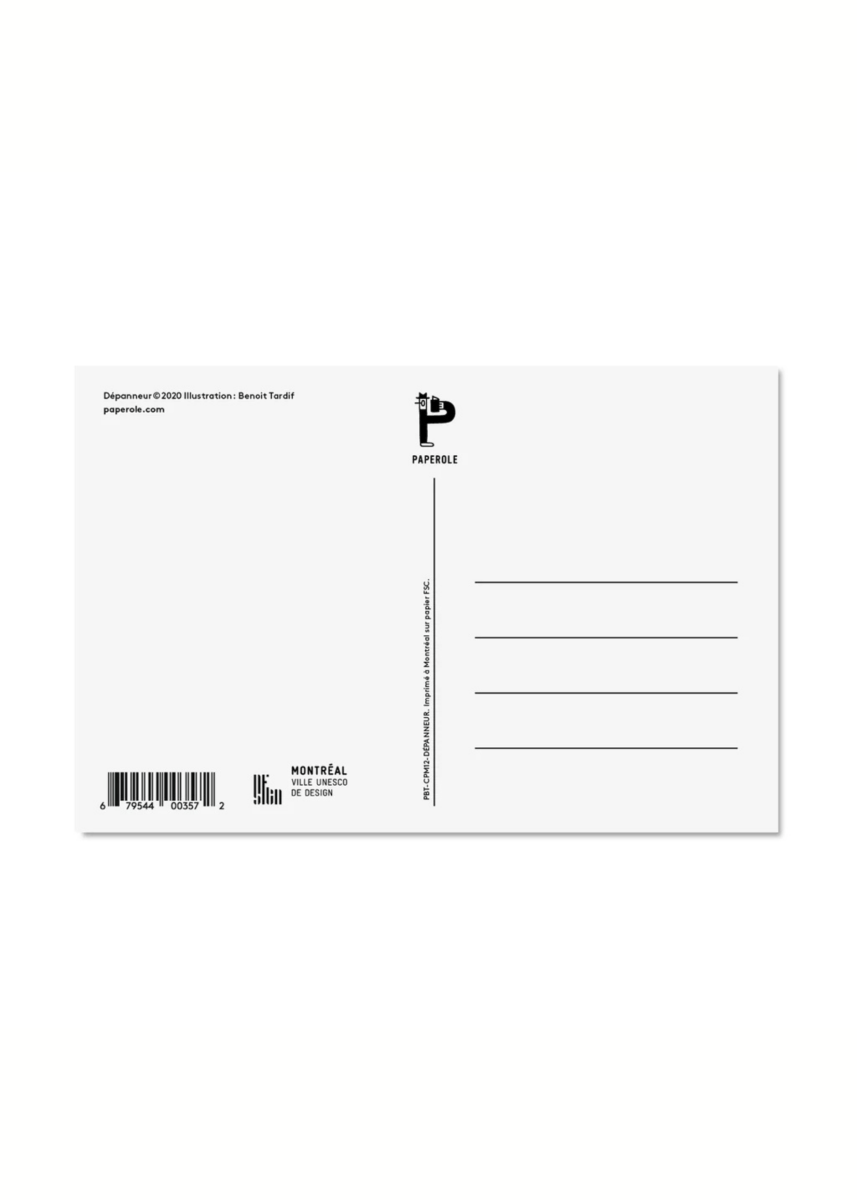 Carte postale Dépanneur Montréal Paperole - Ex - voto
