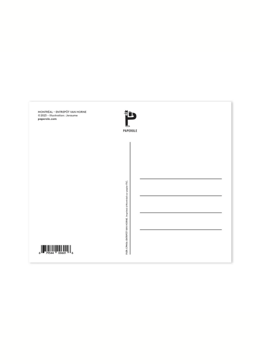 Carte Postale Entrepôt Van Horne Jeraume x Paperole - Ex - voto