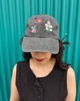 Casquette Brodée Fleurs Sauvages Banquet Atelier - Ex - voto