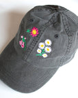 Casquette Brodée Fleurs Sauvages Banquet Atelier - Ex - voto