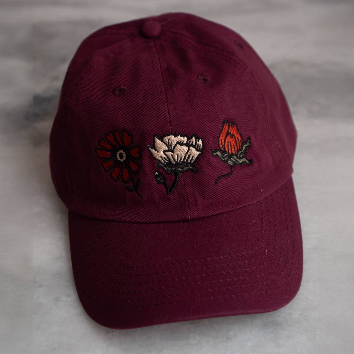 Casquette Ditsy Bourgogne Stay Home Club - Ex - voto