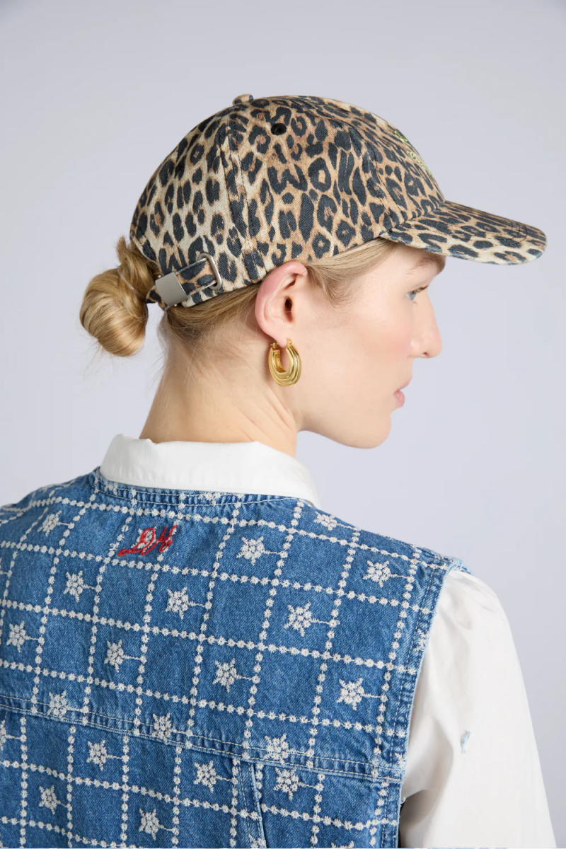 Casquette Léopard Damson Madder - Ex - voto