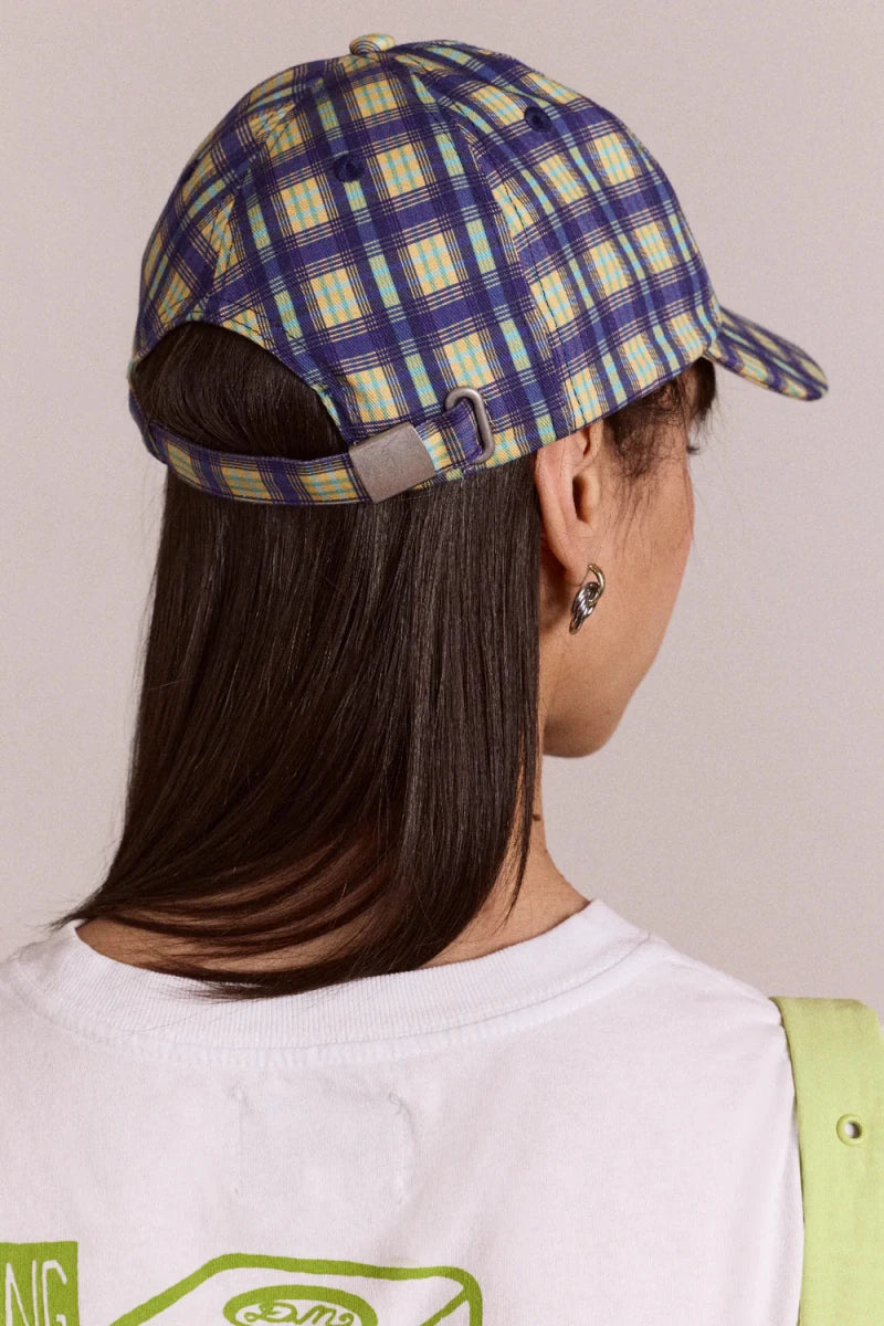 Casquette Tomboy Check Damson Madder - Ex - voto
