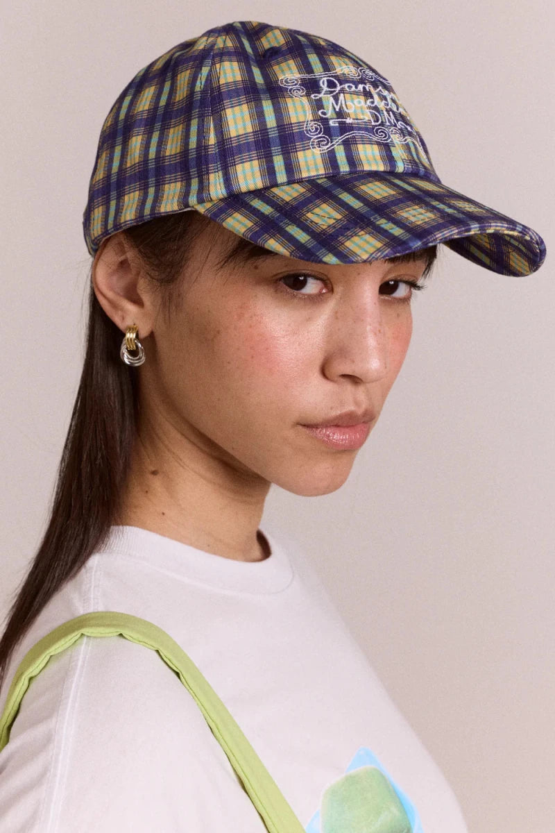 Casquette Tomboy Check Damson Madder - Ex - voto