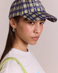 Casquette Tomboy Check Damson Madder - Ex - voto