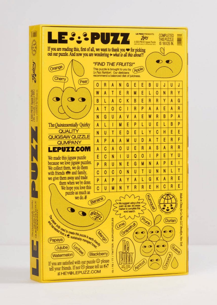 Casse - Tête Juicy Le Puzz - Ex - voto