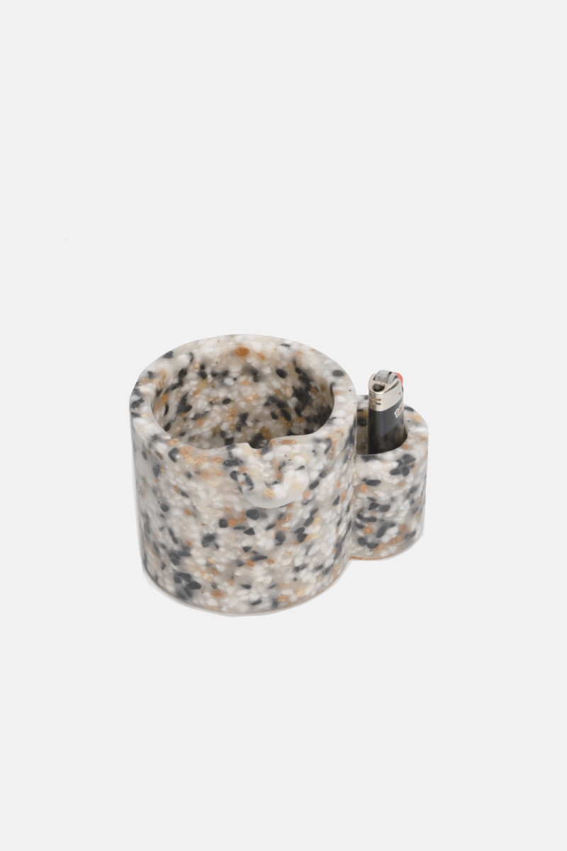 Cendrier avec Support à Briquet Terrazzo Curated Basics - Ex - voto