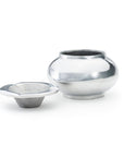 Cendrier Marocain Aluminum Chrome avec Couvercle Yemma - Ex-voto
