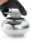 Cendrier Marocain Aluminum Chrome avec Couvercle Yemma - Ex-voto