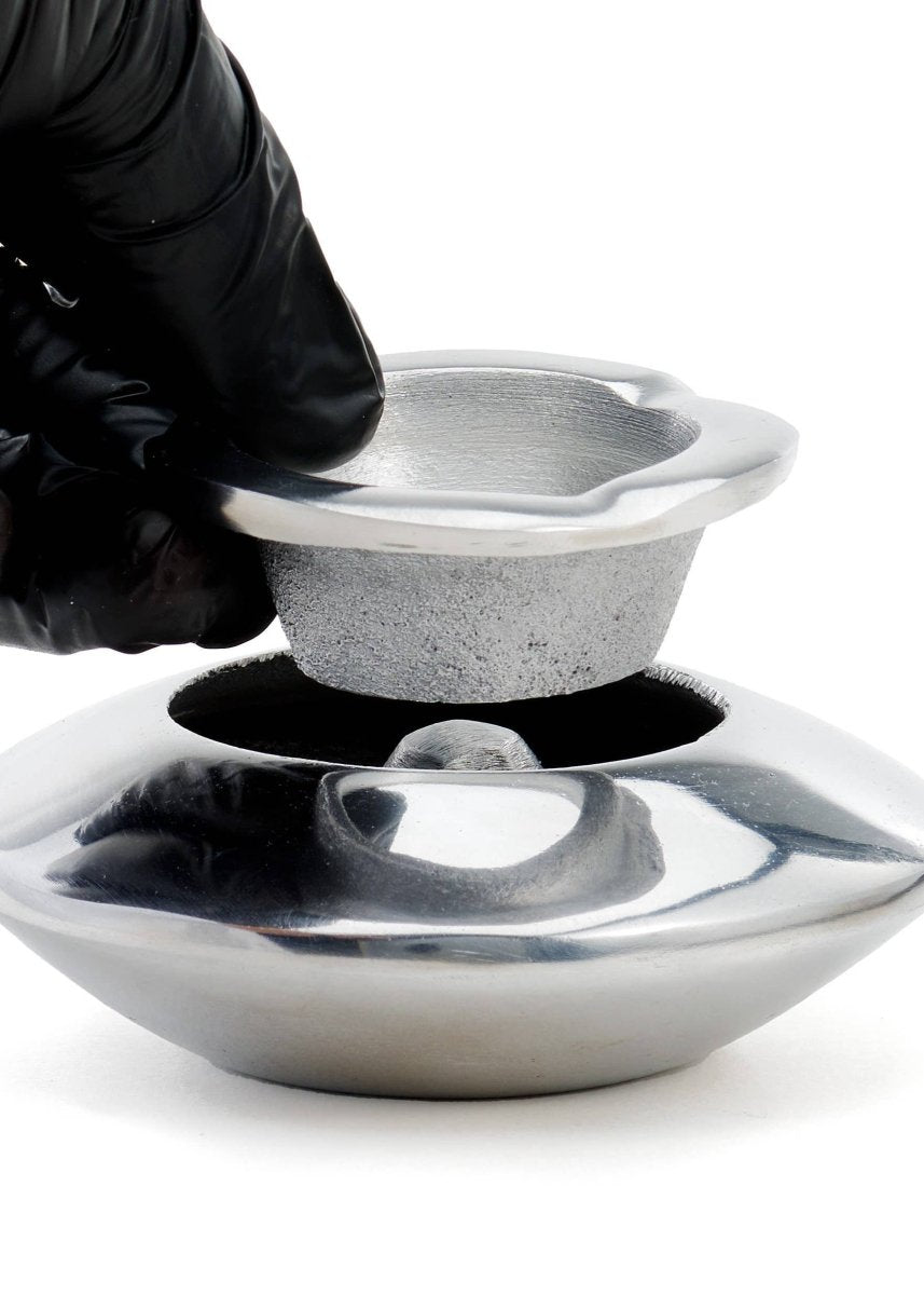 Cendrier Marocain Aluminum Chrome Yemma - Ex - voto