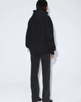 Chandail à Capuchon Fleurs Noires Aiden Dr Denim - Ex-voto