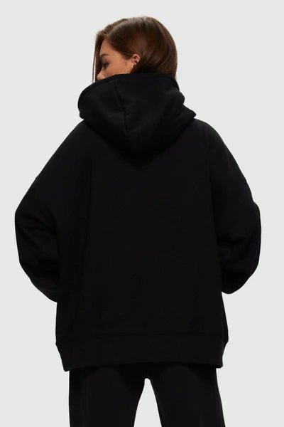 Chandail à Capuchon Oversized Noir Kuwalla SOLDE - Vente finale - Ex - voto