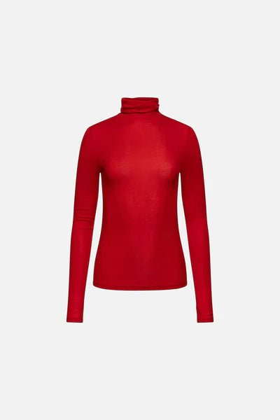 Chandail Col Roulé en Laine Rouge Kuwalla SOLDE - Vente finale - Ex - voto