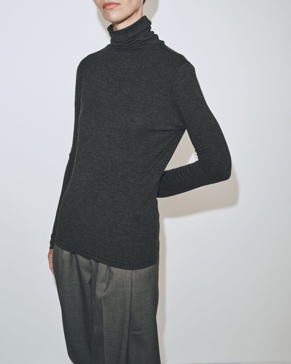 Chandail Col Roulé Mijeong Park Charcoal SOLDE - Vente finale - Ex - voto