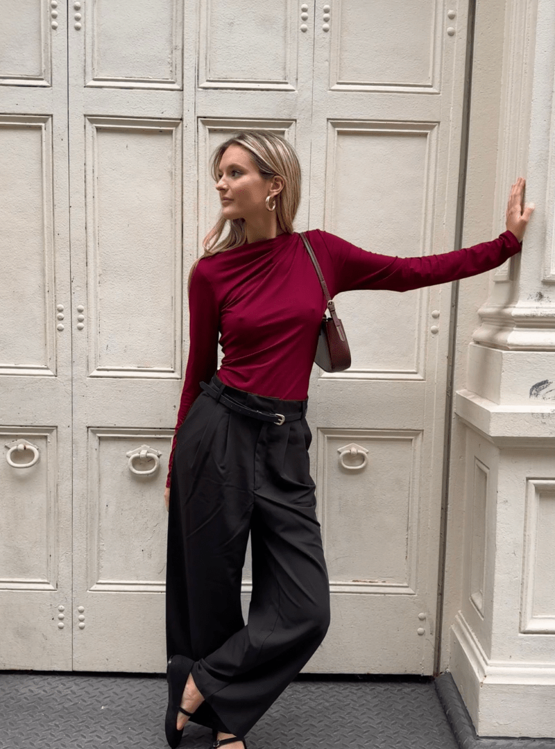 Chandail Ophélia Bourgogne Dailystory SOLDE - Vente finale - Ex - voto