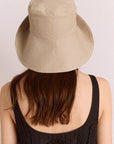 Chapeau Réversible Tomboy Check & Stone Damson Madder - Ex - voto